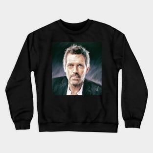 Sir James Hugh Calum Laurie - Pastel on Canvas Painting Crewneck Sweatshirt